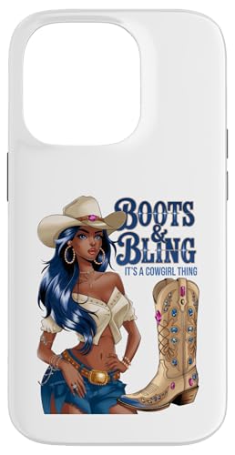 Black Cowgirl Melanin - Boots & Bling It's a Cowgirl Thing Hülle für iPhone 14 Pro Black Cowgirl Melanin - Boots & Bling It's a Cowgirl Thing Hülle für iPhone 14 Pro von Black History Texas African American Cowgirl South