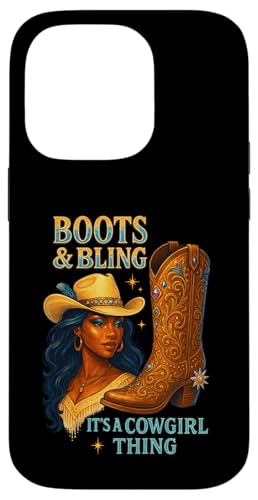 Black Cowgirl Melanin - Boots & Bling It's a Cowgirl Thing Hülle für iPhone 14 Pro Black Cowgirl Melanin - Boots & Bling It's a Cowgirl Thing Hülle für iPhone 14 Pro von Black History Texas African American Cowgirl South