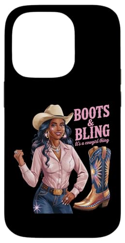 Black Cowgirl Melanin - Boots & Bling It's a Cowgirl Thing Hülle für iPhone 14 Pro Black Cowgirl Melanin - Boots & Bling It's a Cowgirl Thing Hülle für iPhone 14 Pro von Black History Texas African American Cowgirl South