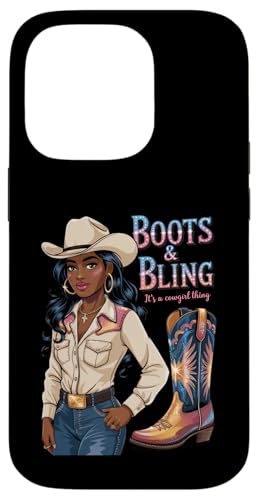 Black Cowgirl Melanin - Boots & Bling It's a Cowgirl Thing Hülle für iPhone 14 Pro Black Cowgirl Melanin - Boots & Bling It's a Cowgirl Thing Hülle für iPhone 14 Pro von Black History Texas African American Cowgirl South