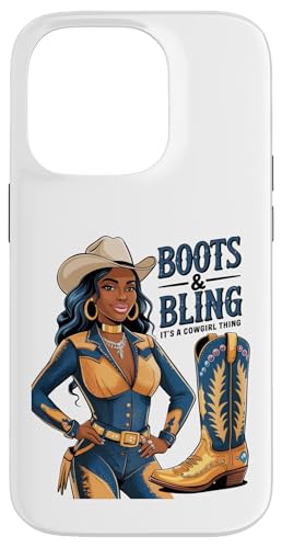 Black Cowgirl Melanin - Boots & Bling It's a Cowgirl Thing Hülle für iPhone 14 Pro Black Cowgirl Melanin - Boots & Bling It's a Cowgirl Thing Hülle für iPhone 14 Pro von Black History Texas African American Cowgirl South