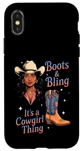 Black Cowgirl Melanin - Boots & Bling It's a Cowgirl Thing Hülle für iPhone X/XS Black Cowgirl Melanin - Boots & Bling It's a Cowgirl Thing Hülle für iPhone X/XS von Black History Texas African American Cowgirl South