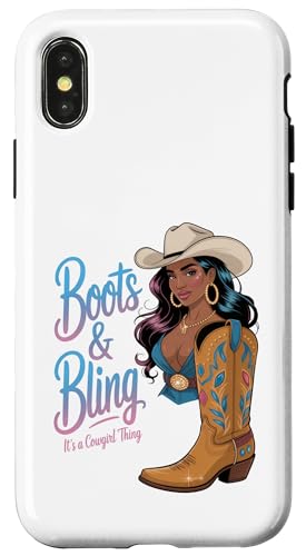 Black Cowgirl Melanin - Boots & Bling It's a Cowgirl Thing Hülle für iPhone X/XS Black Cowgirl Melanin - Boots & Bling It's a Cowgirl Thing Hülle für iPhone X/XS von Black History Texas African American Cowgirl South