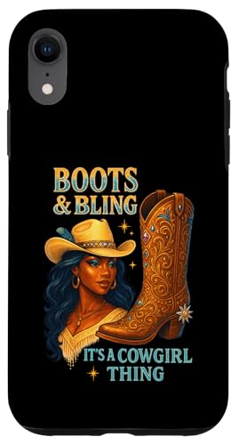 Black Cowgirl Melanin - Boots & Bling It's a Cowgirl Thing Hülle für iPhone XR Black Cowgirl Melanin - Boots & Bling It's a Cowgirl Thing Hülle für iPhone XR von Black History Texas African American Cowgirl South