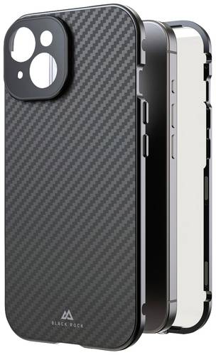 Black Rock 360° Glass Cover Apple iPhone 15 Carbon Induktives Laden, Stoßfest von Black Rock