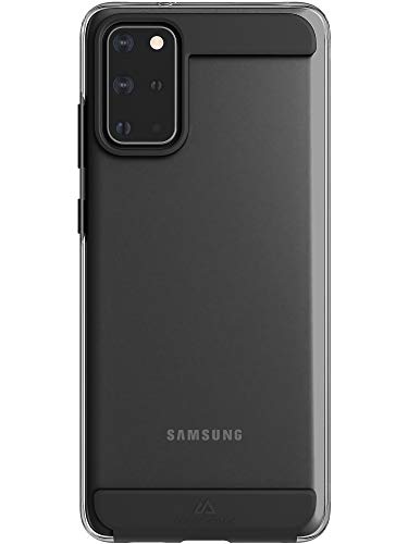 Black Rock - Air Robust Case Hülle für Samsung Galaxy S20+ I durchsichtiges Cover, TPU, dünn, kabelloses Laden (Schwarz) von Black Rock