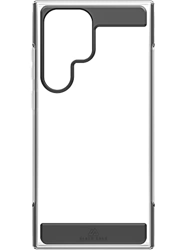 Black Rock - Hülle Air Robust Case Passend für Samsung Galaxy S23 Ultra 5G I Handyhülle, Transparent, Durchsichtig, Dünn, Cover, Stoßfest (Schwarz) von Black Rock