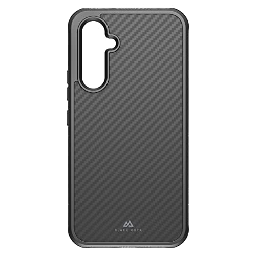Black Rock - Carbonhülle Robust Case Real Carbon Hülle Passend für Samsung Galaxy A54 5G I Karbon Handyhülle, Fiber Cover, Carbon (Schwarz) von Black Rock