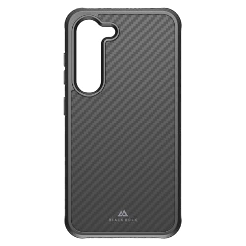 Black Rock - Carbonhülle Robust Case Real Carbon Hülle Passend für Samsung Galaxy S23 5G I Karbon Handyhülle, Fiber Cover, Carbon (Schwarz) von Black Rock