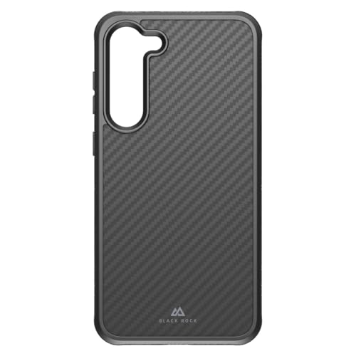 Black Rock - Carbonhülle Robust Case Real Carbon Hülle Passend für Samsung Galaxy S23 Plus 5G I Karbon Handyhülle, Fiber Cover, Carbon (Schwarz) von Black Rock