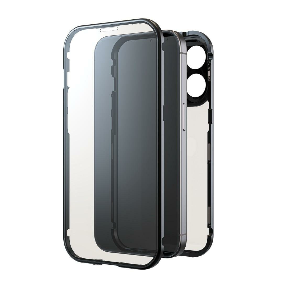 Black Rock Cover "360° Glass" für Apple iPhone 16 Pro, Schwarz (00228092) von Black Rock