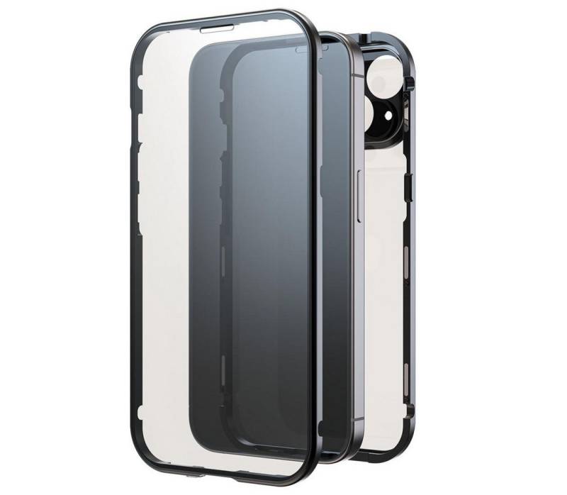 Black Rock Handyhülle 360° Glass Handyhülle für iPhone 16, ultradünn, magnetisch, schwarz von Black Rock