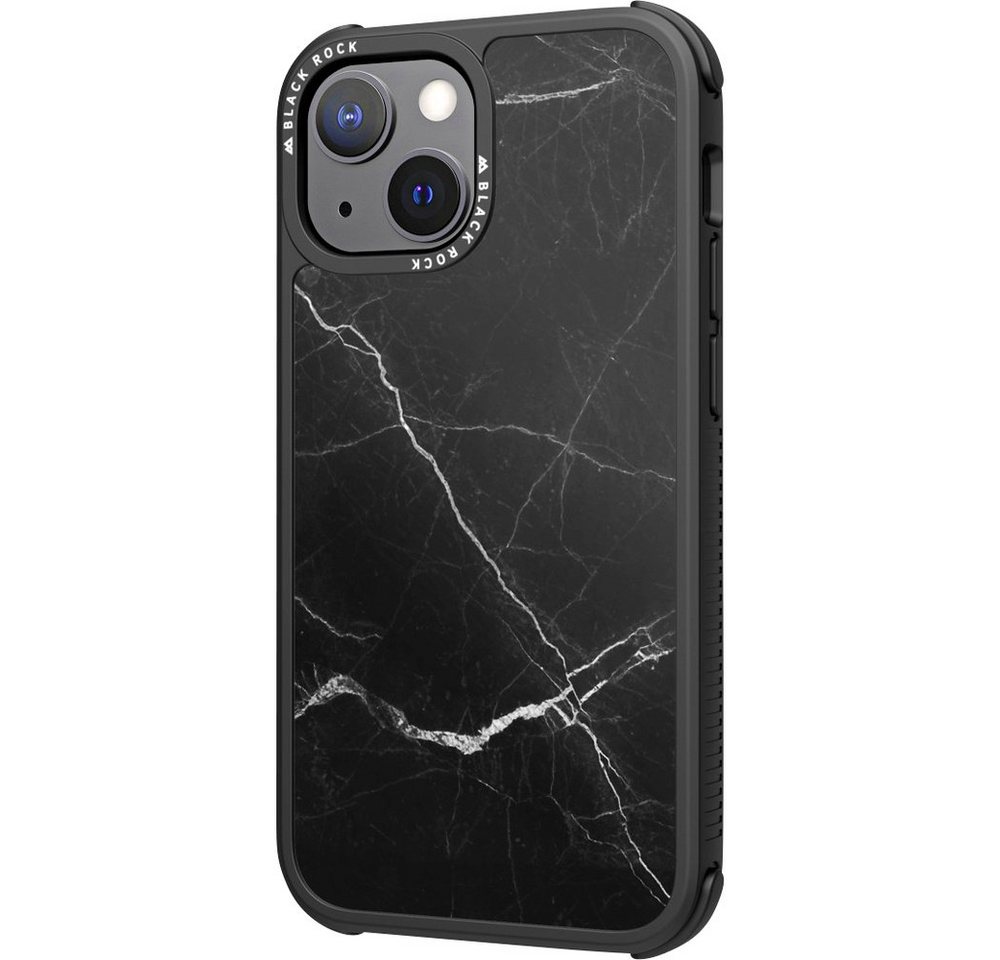 Black Rock Handyhülle Black Rock Robust Marble Cover Apple iPhone 13 Mini Schwarz von Black Rock
