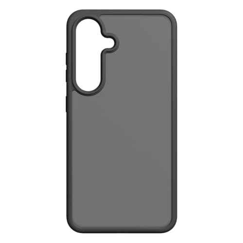 Black Rock Handyhülle für Samsung Galaxy S25 (2 Komponenten Hülle, Wireless Charging kompatibel, Kratzschutz, erhöhter Kameraschutz, mattierte, durchsichtige Rückseite, griffig, weich) schwarz von Black Rock