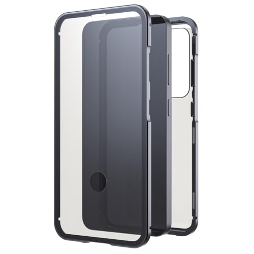 Black Rock Handyhülle für Samsung Galaxy S25 (Rahmen aus Aluminium, 360° Rundumschutz, Wireless Charging kompatibel, Schutz von Handy und Display, Slim, Kratzschutz) schwarz von Black Rock