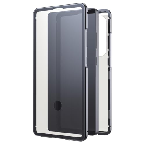 Black Rock Handyhülle für Samsung Galaxy S25 Ultra (Rahmen aus Aluminium, 360° Rundumschutz, Wireless Charging kompatibel, Schutz von Handy und Display, Slim, Kratzschutz) schwarz von Black Rock