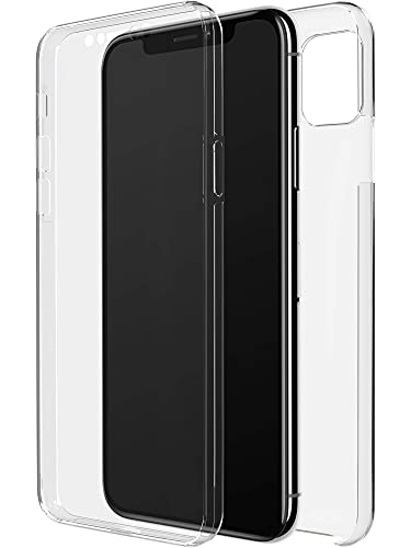 Black Rock - Hülle 360 Grad Clear Case Passend für Apple iPhone 11 Pro Max | Handyhülle Durchsichtig, Kabellos Laden, Kratzschutz, TPU (Transparent) von Black Rock