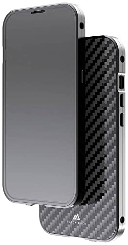 Black Rock - Hülle 360 Grad Glass Case Passend für Apple iPhone 14 Plus I Carbon Handyhülle, Karbon Rückseite (Transparent mit schwarzem Rahmen) von Black Rock