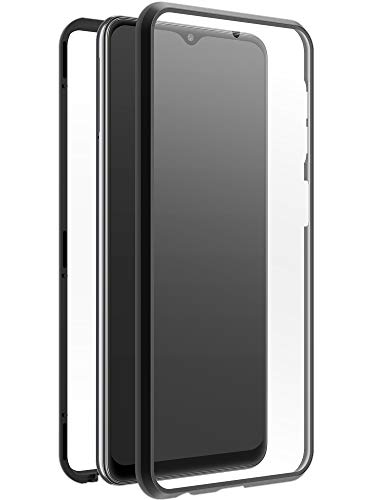 Black Rock - Hülle 360 Grad Glass Case Passend für Samsung Galaxy A33 5G I Handyhülle, Magnet Verschluss, Cover (Transparent mit schwarzem Rahmen) von Black Rock
