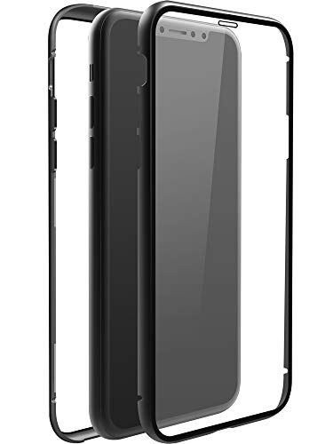 Black Rock - Hülle 360 Grad Glass Case passend für Apple iPhone 11 I Durchsichtig Handyhülle, Magnet Verschluss, Cover (Transparent mit schwarzem Rahmen) von Black Rock
