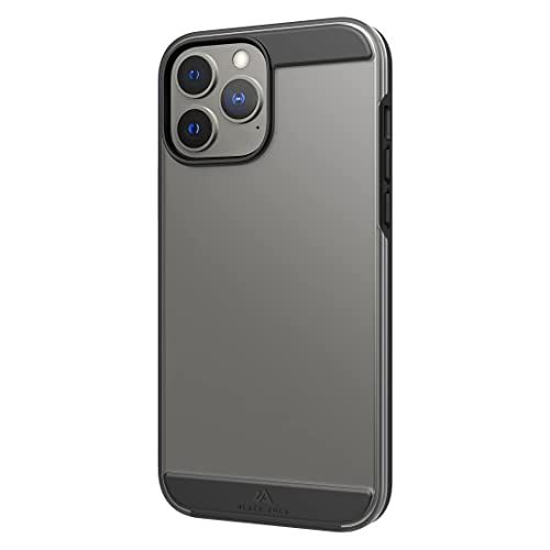 Black Rock - Hülle Air Robust Case Passend für Apple iPhone 13 Pro Max I Handyhülle, Transparent, Durchsichtig, Dünn (Schwarz) von Black Rock