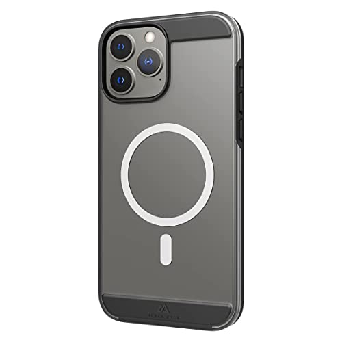 Black Rock - Hülle Air Robust Case Passend für Apple iPhone 13 Pro Max I Handyhülle MagSafe Kompatibel, Transparent, Durchsichtig, Dünn (Schwarz) von Black Rock