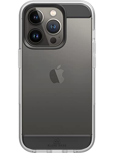 Black Rock - Hülle Air Robust Case Passend für Apple iPhone 14 Pro I Handyhülle, Transparent, Durchsichtig, Dünn (Schwarz) von Black Rock