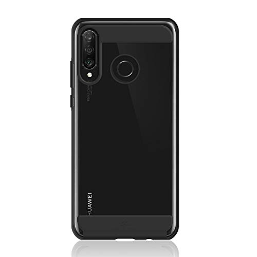 Black Rock - Hülle Air Robust Case Passend für Huawei P30 Lite I Handyhülle Transparent, Cover Dünn, Durchsichtig (Schwarz) von Black Rock