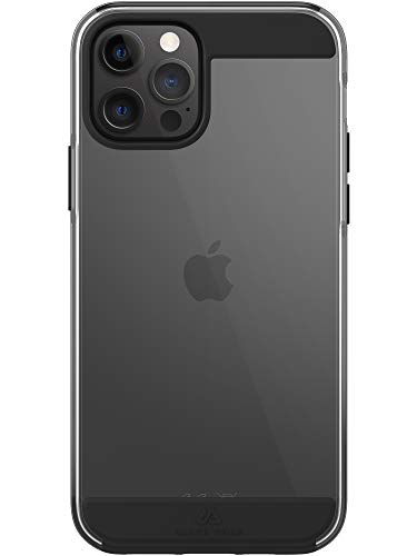 Black Rock - Hülle Air Robust Case passend für Apple iPhone 12/12 Pro I Handyhülle, Transparent, Durchsichtig, Dünn (Schwarz) von Black Rock