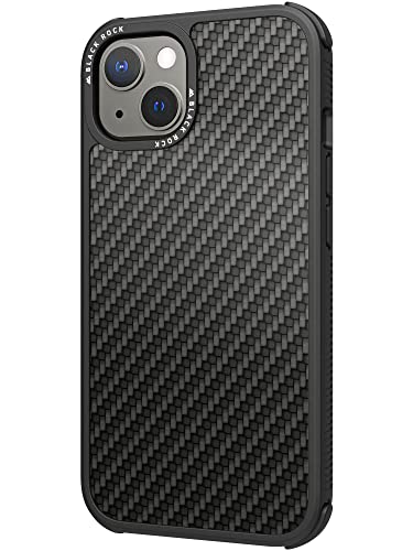 Black Rock - Hülle Carbonhülle Robust Case Real Carbon Passend für Apple iPhone 13 I Karbon Handyhülle, Fiber Cover (Carbon Schwarz) von Black Rock
