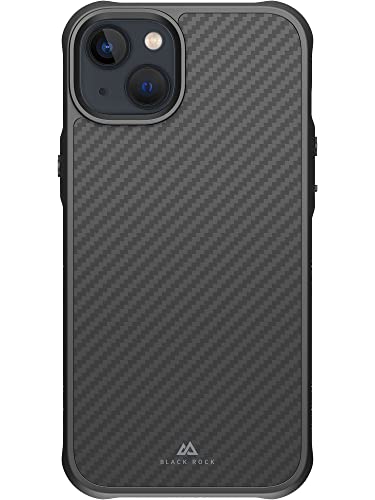 Black Rock - Hülle Carbonhülle Robust Case Real Carbon Passend für Apple iPhone 14 Plus I Karbon Handyhülle, Fiber Cover (Carbon Schwarz) von Black Rock
