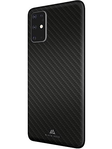 Black Rock - Hülle Dünn Case Passend für Samsung Galaxy S20 Plus I Handyhülle, Ultra Thin Iced Karbon, Fiber Cover (Flex Carbon Schwarz) von Black Rock