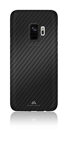Black Rock - Hülle Dünn Case Passend für Samsung Galaxy S9 I Handyhülle, Ultra Thin Iced Karbon, Fiber Cover (Flex Carbon Schwarz) von Black Rock