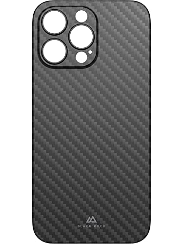 Black Rock - Hülle Dünne Handyhülle Case Passend für Apple iPhone 14 Pro Max I Carbonhülle, Ultra Dünn, Fiber Cover (Flex Carbon Schwarz) von Black Rock
