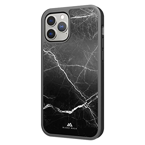 Black Rock - Hülle Handyhülle Protective Case Marmoriert Passend für Apple iPhone 13 Pro Max I Robust Marble, Cover (Schwarz) von Black Rock