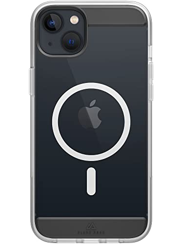 Black Rock - Hülle Mag Air Case Passend für Apple iPhone 14 Plus I Handyhülle MagSafe Kompatibel, Transparent, Durchsichtig, Dünn (Schwarz) von Black Rock