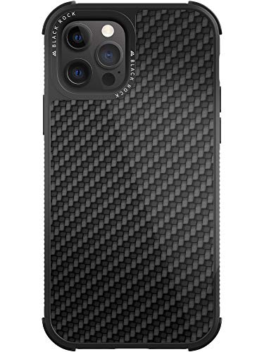 Black Rock - Hülle Robust Case Real Carbon passend für Apple iPhone 12/12 Pro I Karbon Handyhülle, Fiber Cover (Carbon Schwarz von Black Rock
