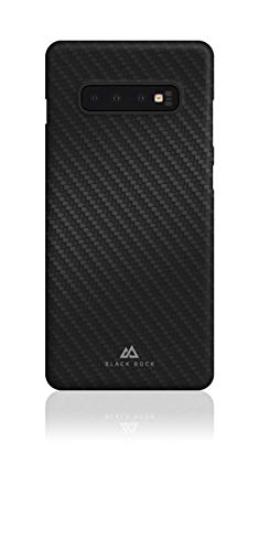 Black Rock - Hülle Ultra Thin Iced Case passend für Samsung Galaxy S10 Plus I Karbon Handyhülle, Dünn, Fiber Cover (Flex Carbon Schwarz) von Black Rock