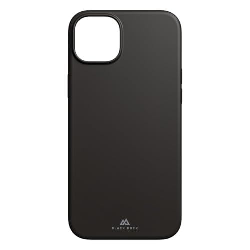 Black Rock Hülle für iPhone 15 Plus (MagSafe kompatibel, Wireless Charging kompatibel, slim, ultraslim, antibakteriell, Cover, Handyhülle für iPhone 15 Plus, Case, Silikonhülle, Silikon) schwarz von Black Rock