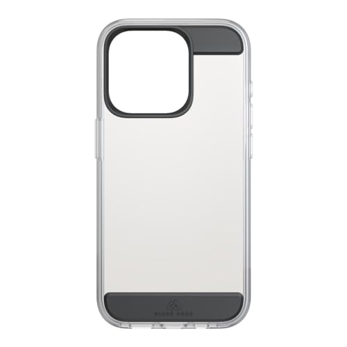 Black Rock Hülle für iPhone 15 Pro (slim, TPU, TPU Polster, robust, stoßdämpfend, antibakteriell, durchsichtig, transparent, Cover, Handyhülle für iPhone 15 Pro, Case, Handycase) schwarz von Black Rock