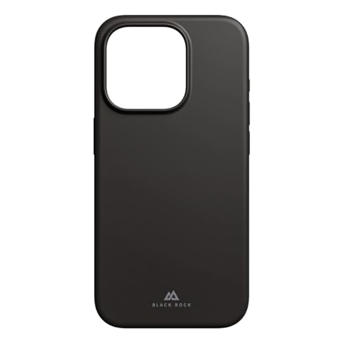Black Rock Hülle für iPhone 15 Pro (Wireless Charging kompatibel, Slim, ultraslim, Stabiler Rahmen, hochwertiges Cover, Handyhülle für iPhone 15 Pro, Case, Silikonhülle, Silikon) schwarz von Black Rock