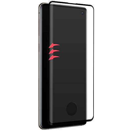 Black Rock - Premium Glass Screen Protector 3D 0,3 mm 9H für Samsung Galaxy S10 I Schutzglas, Schutzfolie, Displayschutz, Panzerglas (Transparent mit schwarzem Rahmen) von Black Rock
