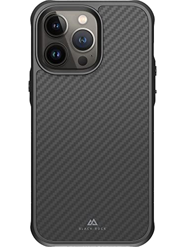 Black Rock - Hülle Carbonhülle Robust Case Real Carbon Passend für Apple iPhone 14 Pro Max I Karbon Handyhülle, Fiber Cover (Carbon Schwarz) von Black Rock