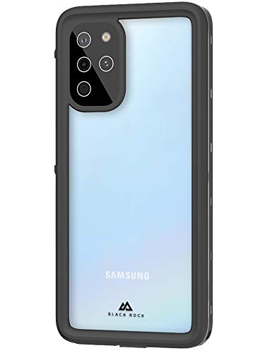 Black Rock - Schutz-Hülle 360 Hero Case für Samsung Galaxy S20+ | Handyhülle Wasserdicht, tauchfähig bis 8 m IP68, Outdoor Case, Cover (Transparent mit schwarzem Rahmen) von Black Rock