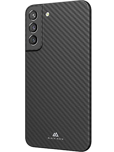 Black Rock - Dünne Hülle Carbonhülle Case Passend für Samsung Galaxy S22 5G I Handyhülle, Ultra Dünn, Fiber Cover (Flex Carbon Schwarz) von Black Rock