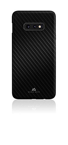 Black Rock - Ultra Thin Iced Case Hülle für Samsung Galaxy S10e I Karbon, dünn, schlank, rutschfest, Fiber Cover (Flex Carbon Schwarz) von Black Rock