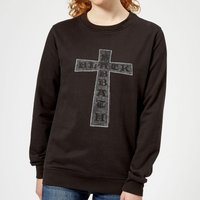 Black Sabbath Cross Damen Sweatshirt - Schwarz - M von Black Sabbath