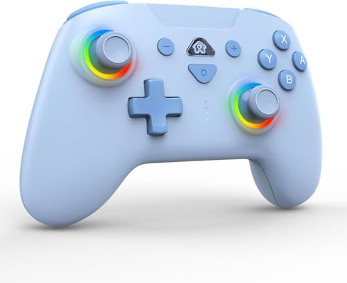 BIGBIG WON CHOCO Kabelloser Controller, 6-Achsen-Gyroskop, Dual Shock, 128-stufige Makroprogrammierung, NFC, Turbo, Bluetooth Game Controller für Windows 10/Android/iOS/PC von Black Shark