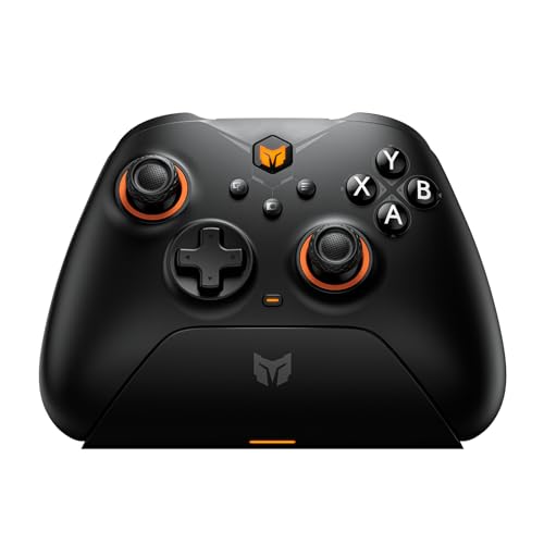 BIGBIG WON PC-Controller, Gale Wireless Gaming Controller, Bewegungsziel, Hall-Trigger, PC-App, Game Controller für Switch/PC/iOS/Android Wireless Controller mit Ladeständer von Black Shark