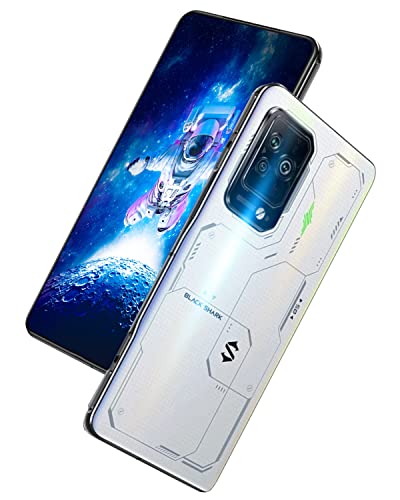 Black Shark 5 Pro [5G] Gaming Smartphone 8+128GB, 144Hz E-Sports Anzeige 6,67”, Snapdragon 8 Gen 1, 108MP Cámara, Akku 4650mAh, LPDDR5+UFS3.1 (Global Version) (Nebulaweiß) von Black Shark